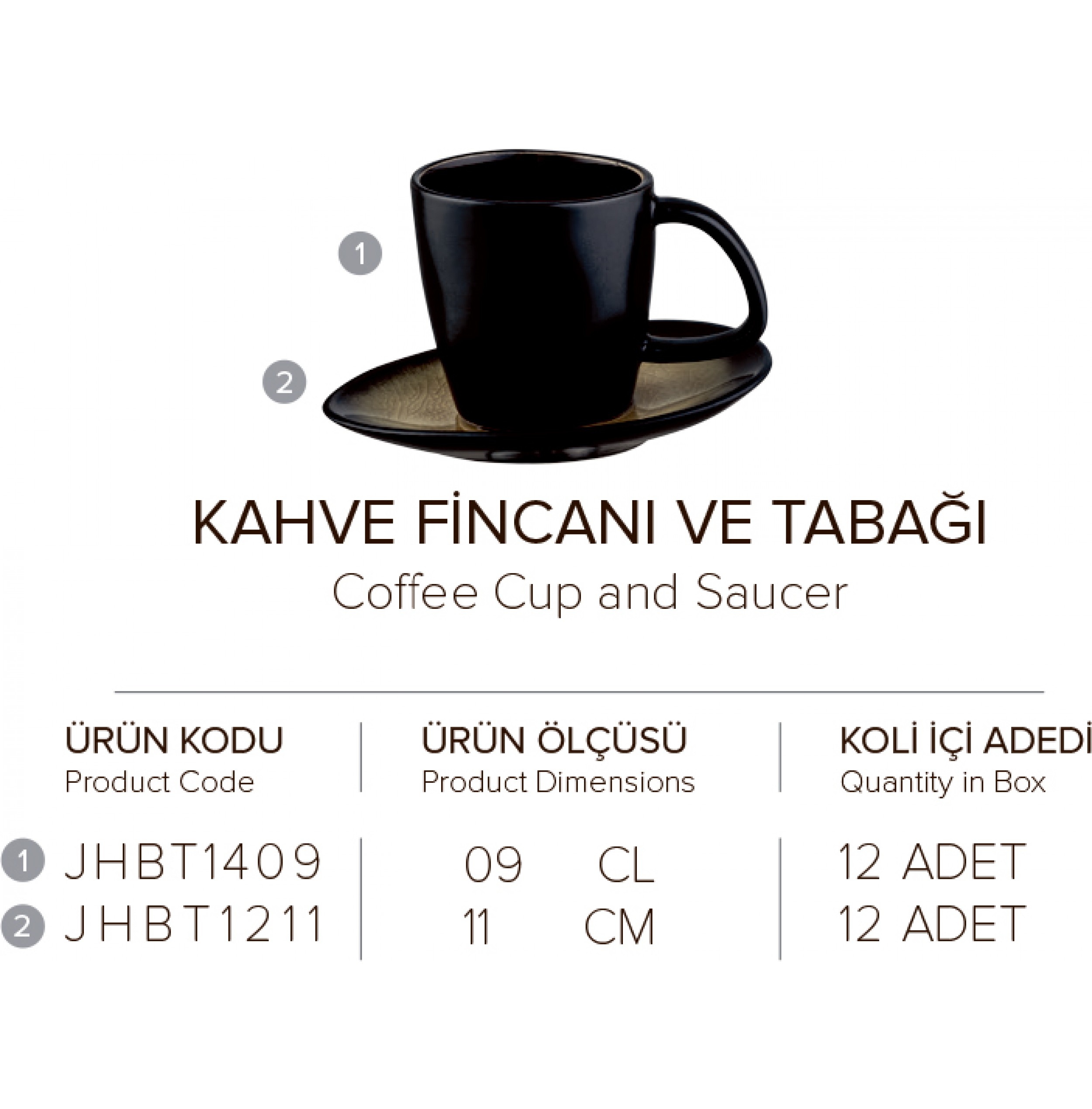 KAHVE FİNCANI VE TABAĞI