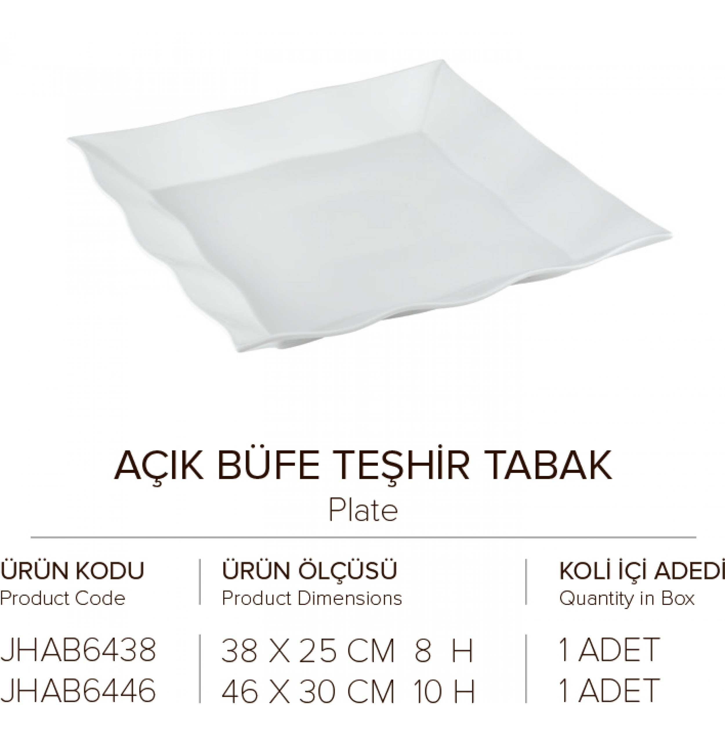 ACIK BUFE TESHIR TABAK 