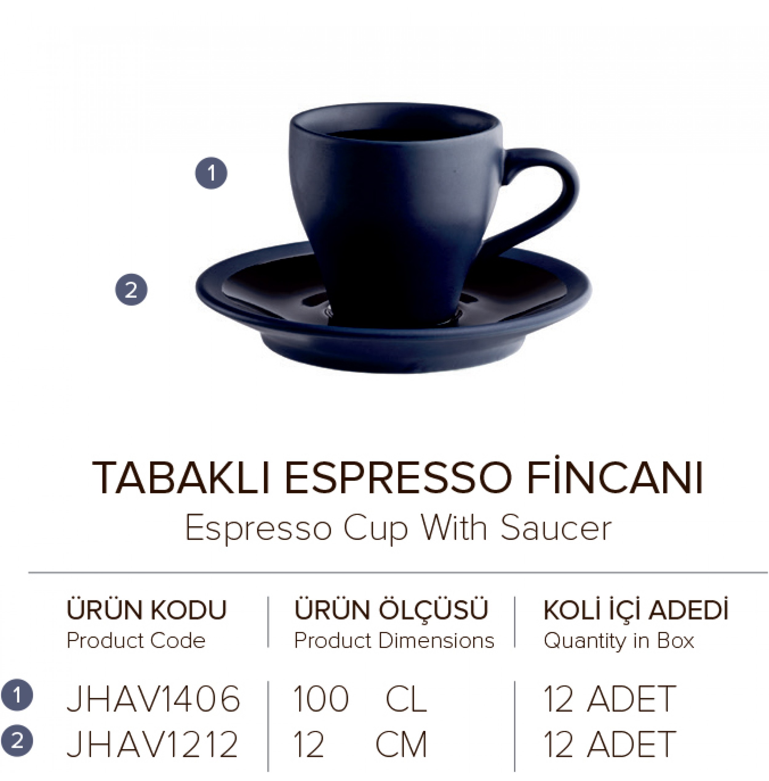 TABAKLI ESPRESSO FİNCANI