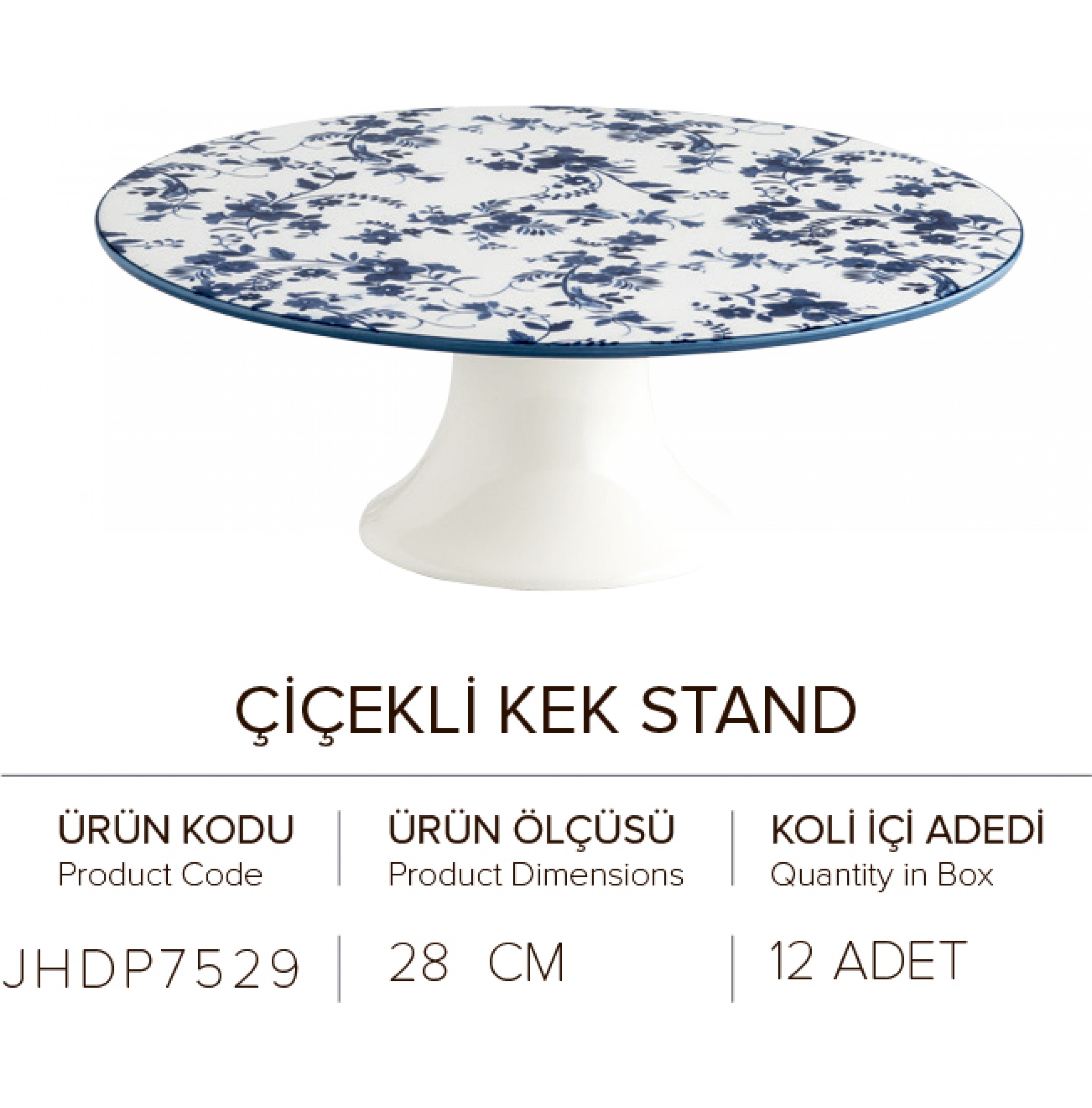 ÇİÇEKLİ KEK STAND