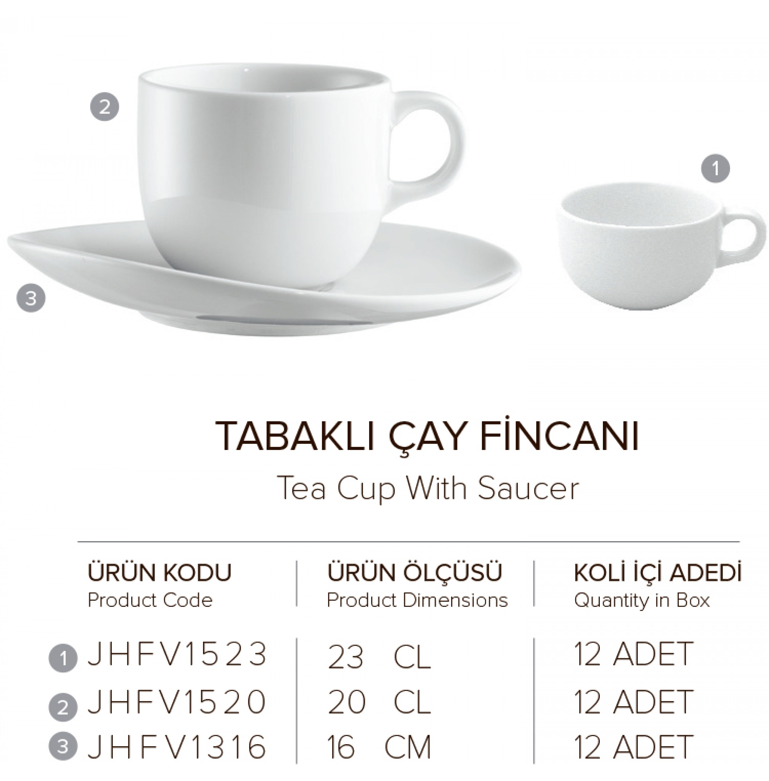 TABAKLI ÇAY FİNCANI