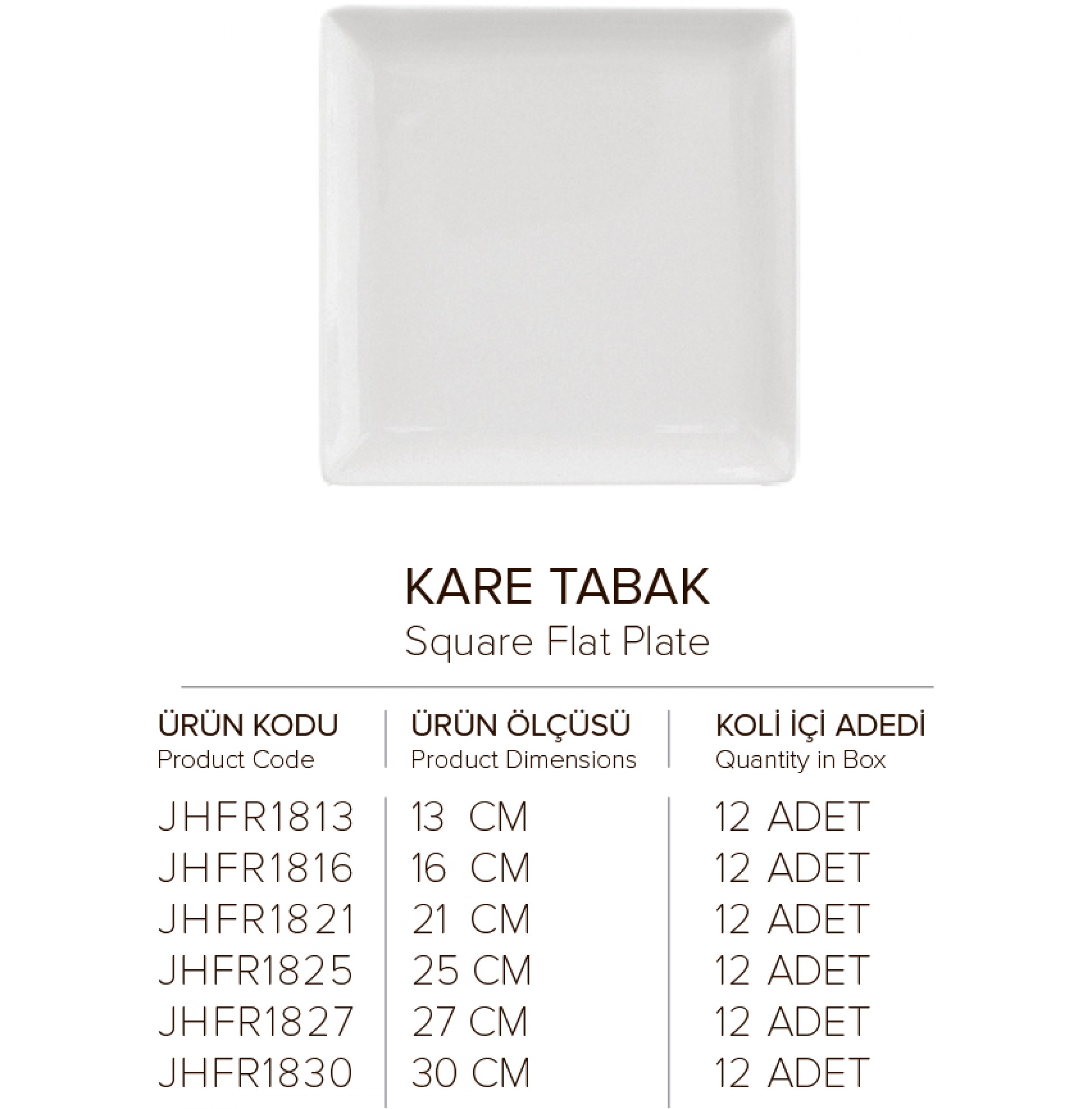 KARE TABAK 