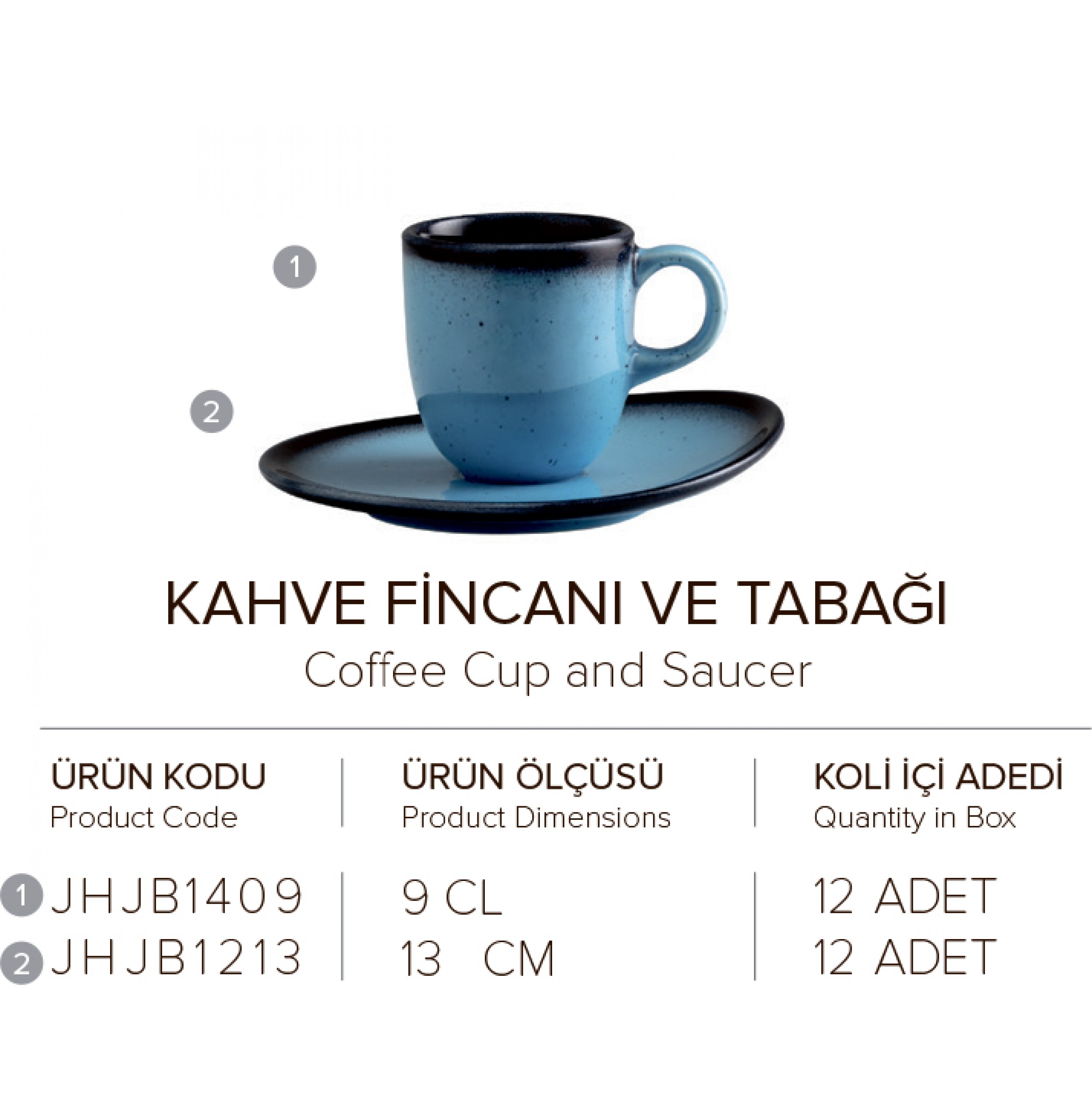 KAHVE FİNCANI VE TABAĞI 