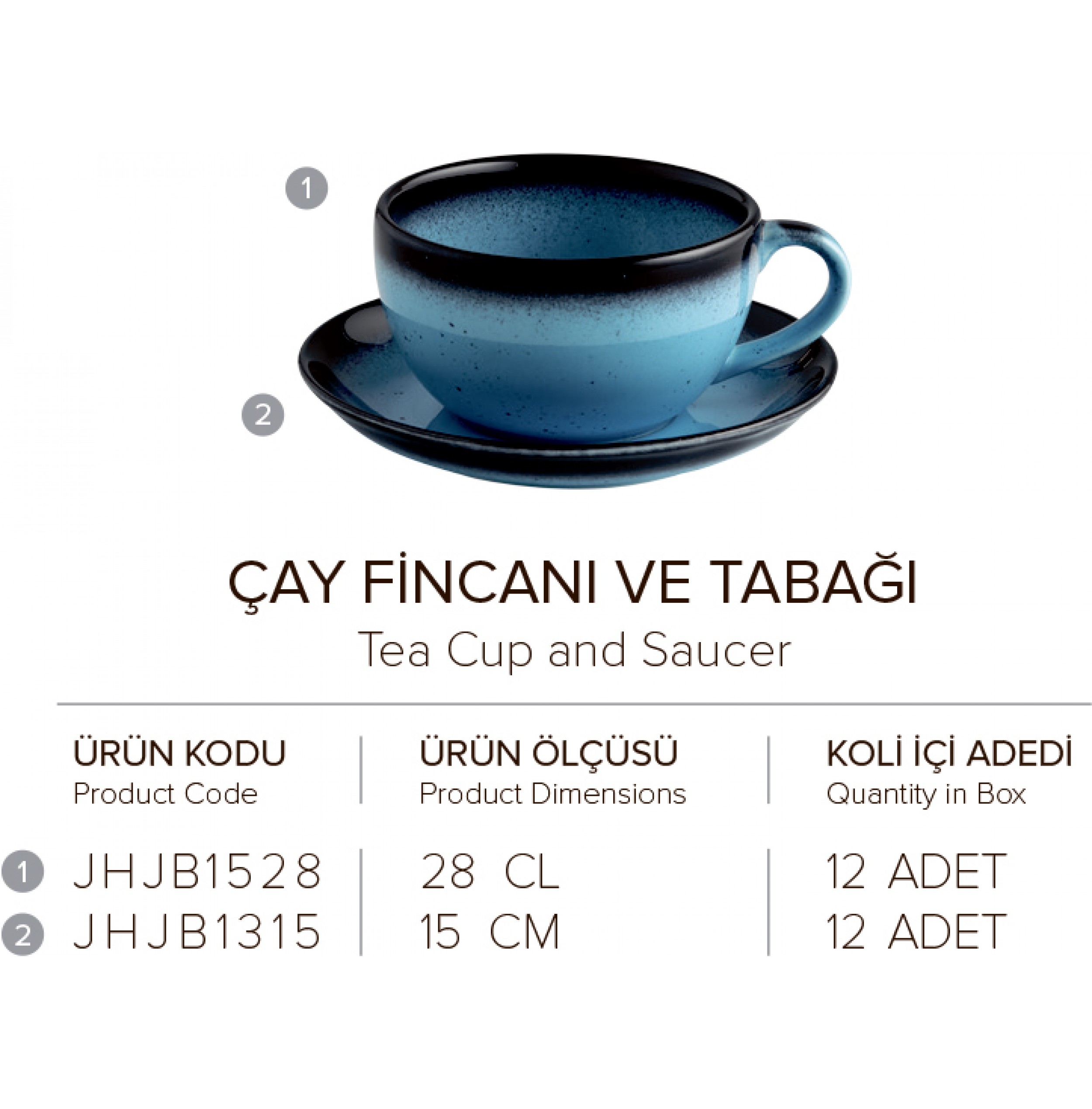 ÇAY FİNCANI VE TABAĞI