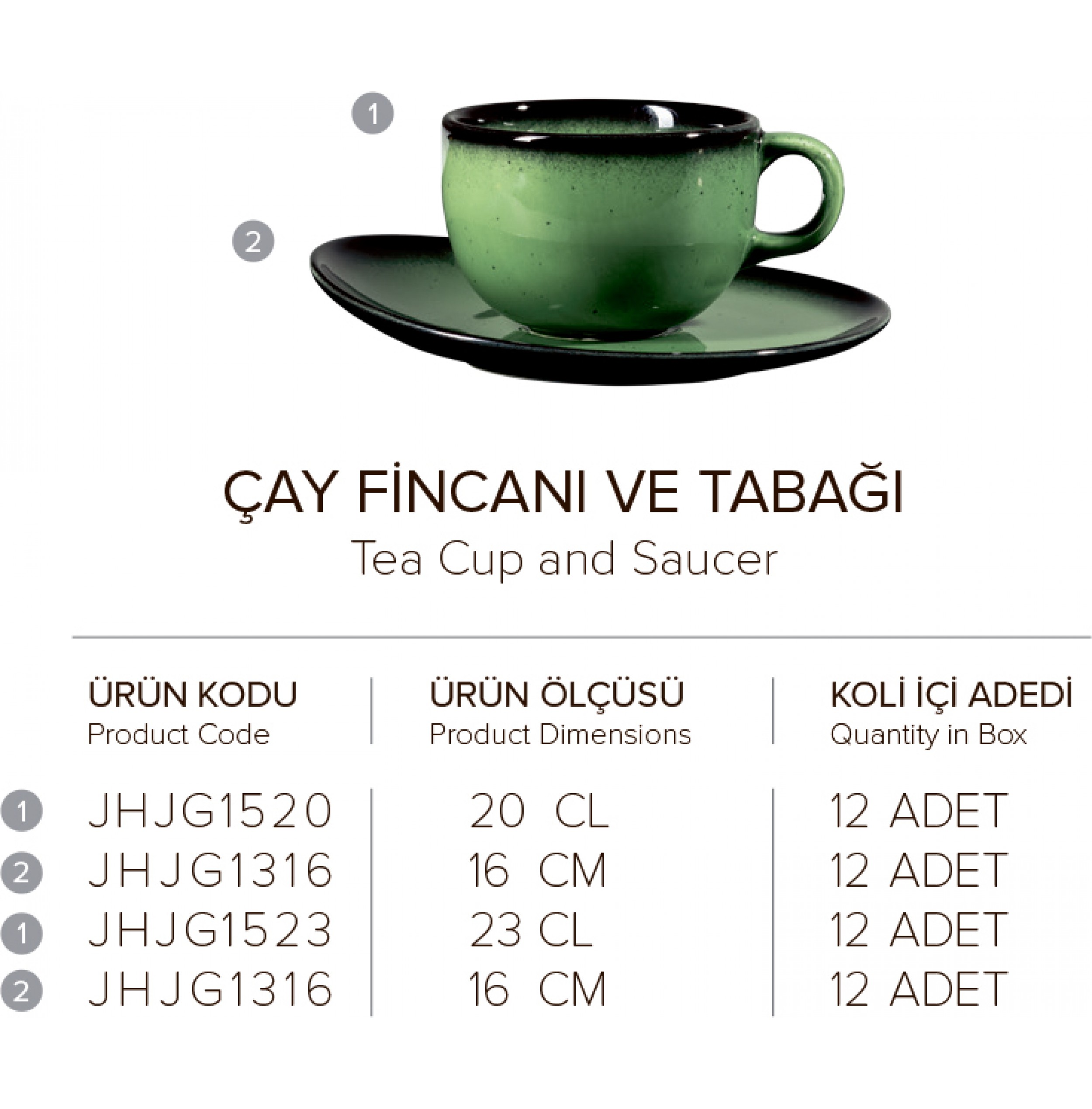 ÇAY FİNCANI VE TABAĞI