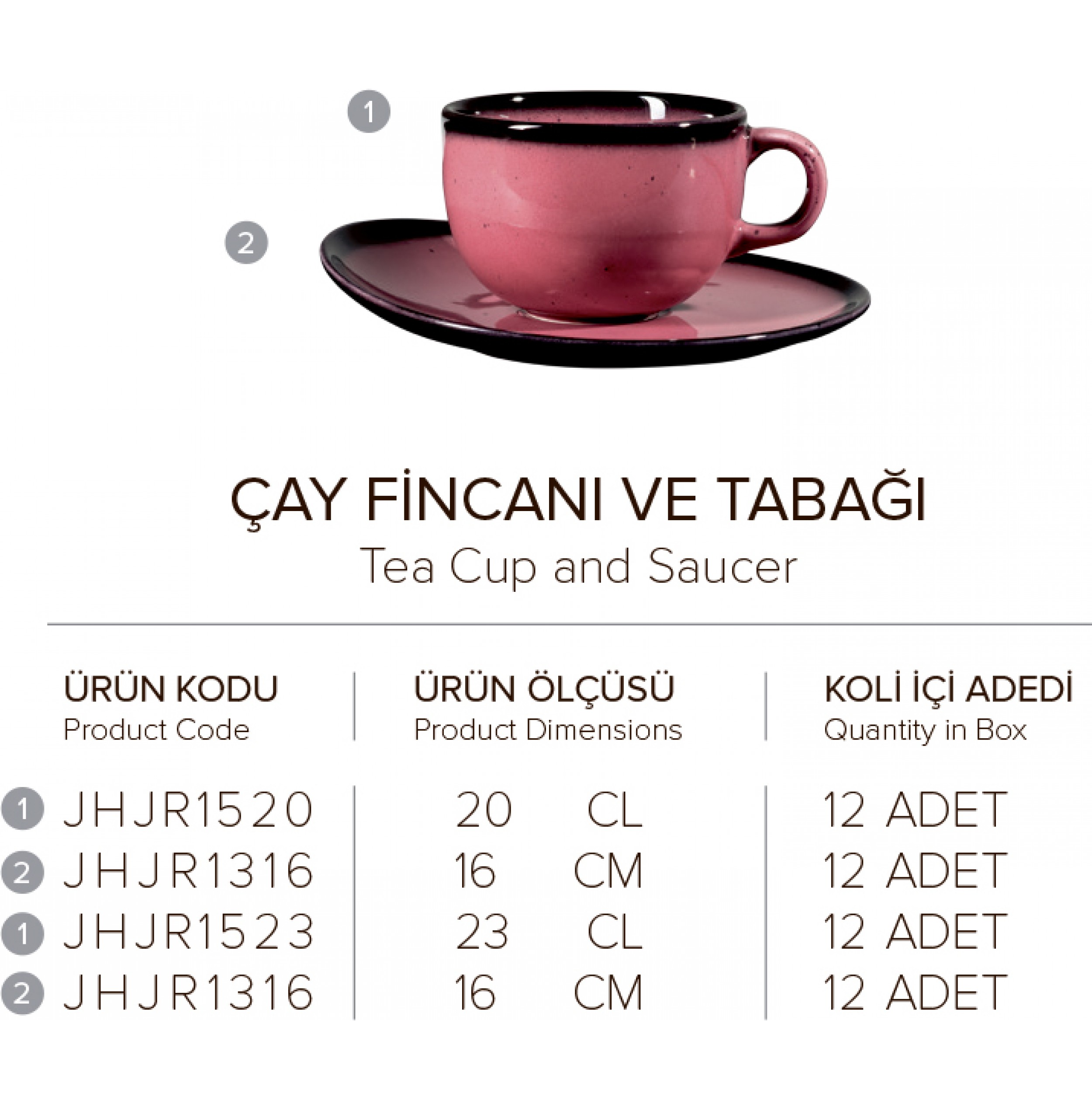 ÇAY FINCANI VE TABAGI