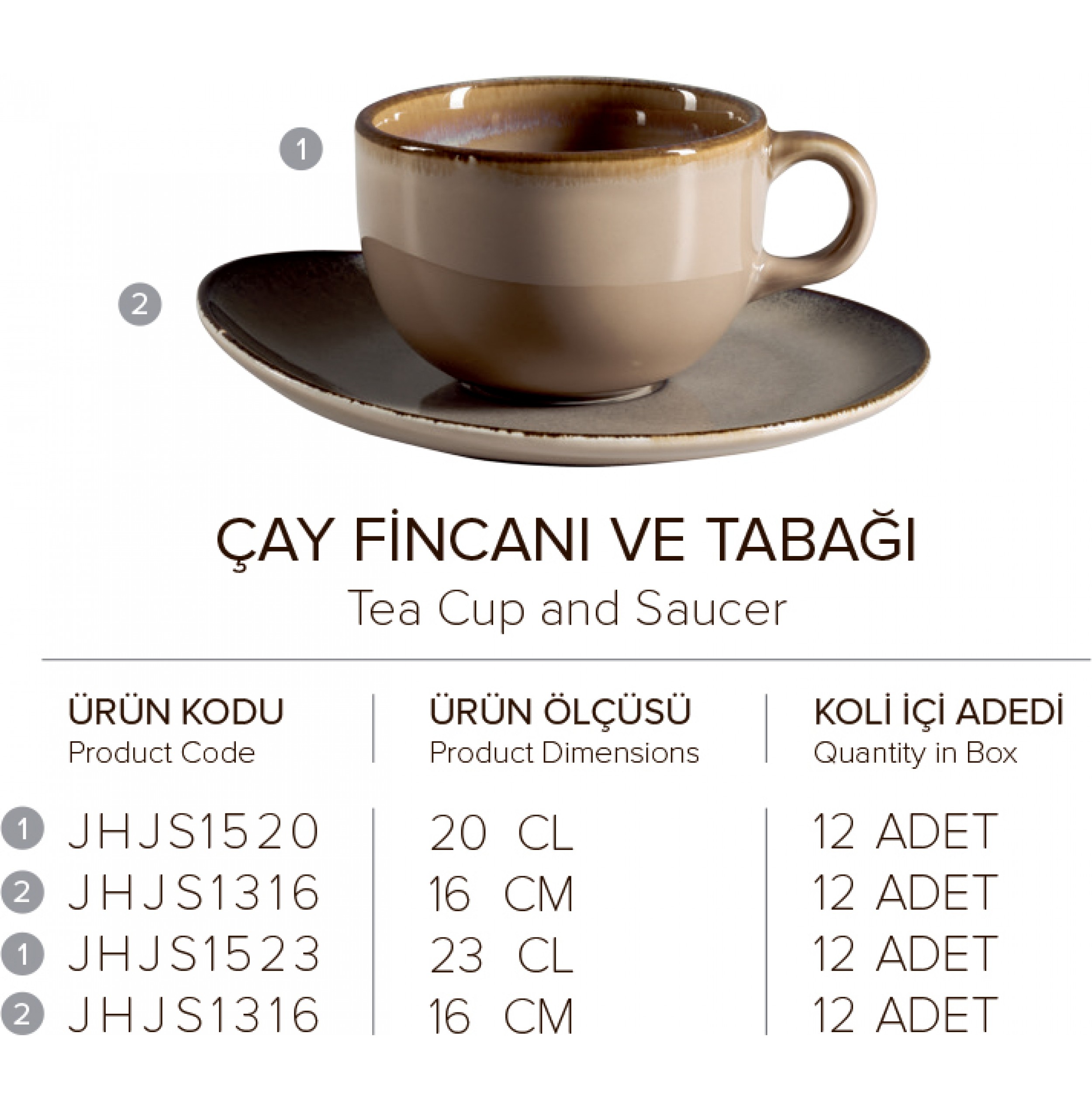 ÇAY FINCANI VE TABAGI