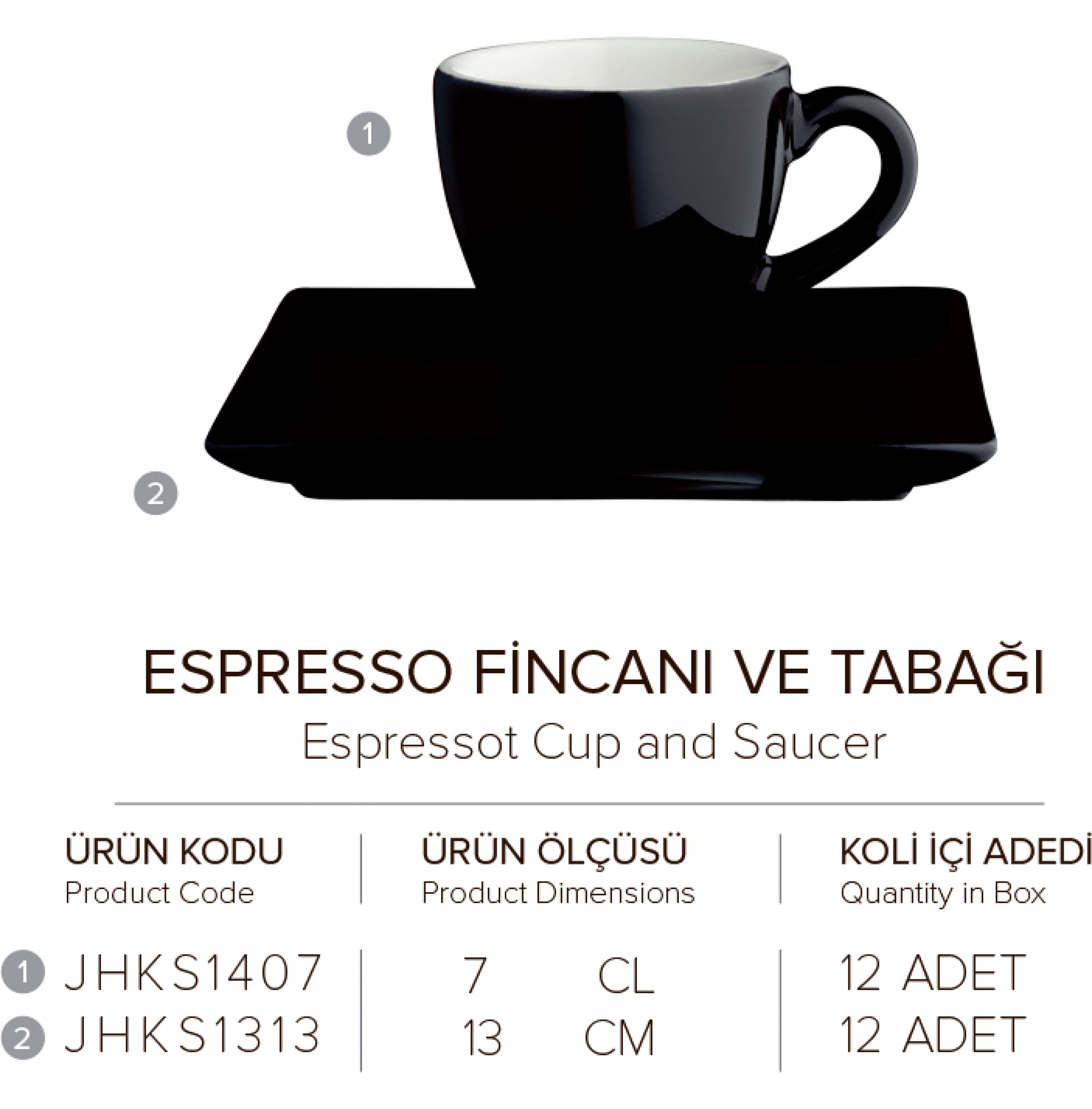 ESPRESSO FİNCANI TABAĞI