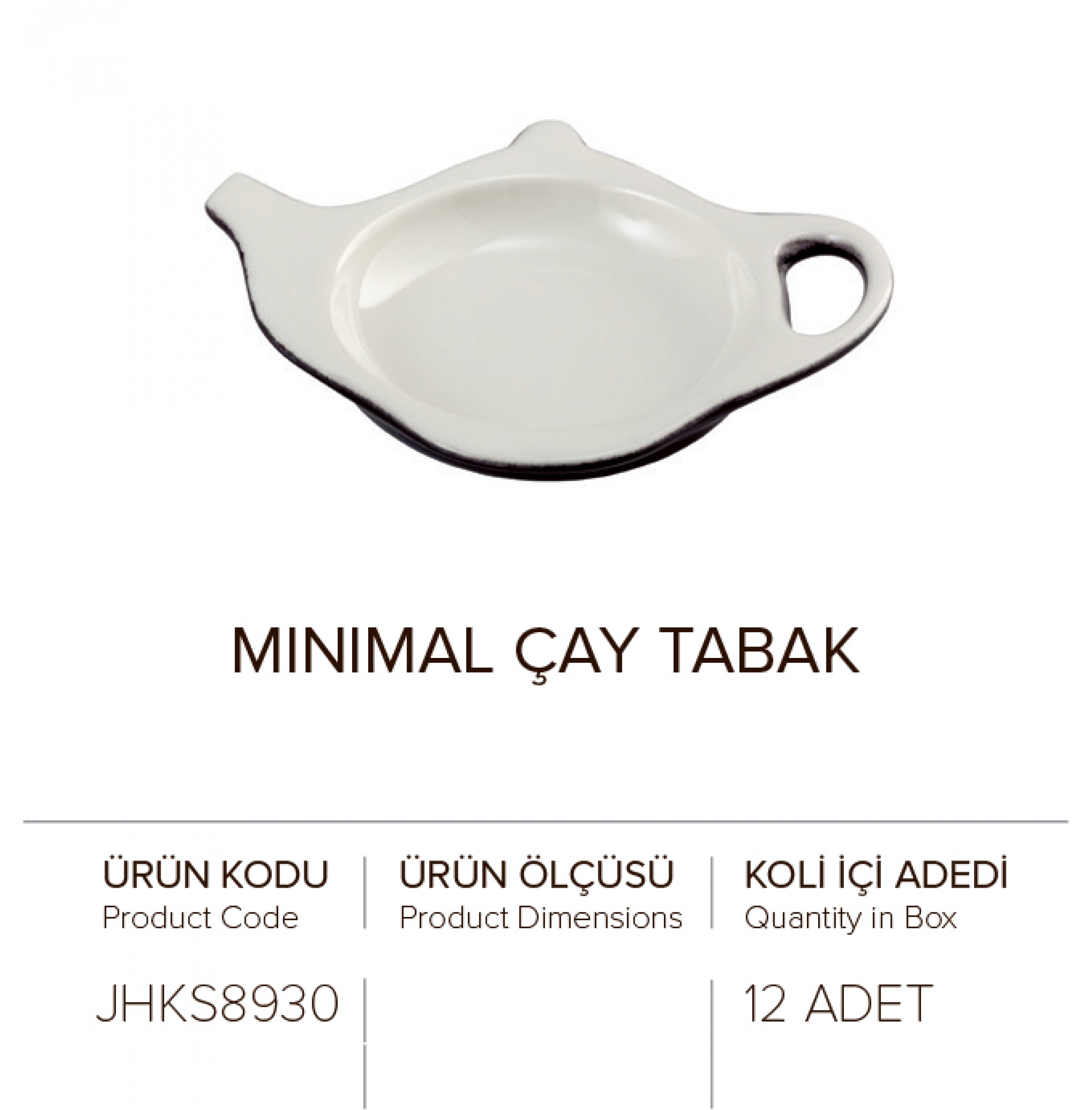 MİNİMAL ÇAY TABAĞI