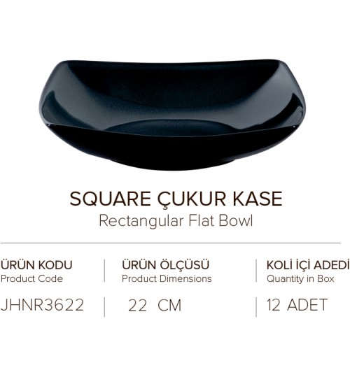 SQUARE ÇUKUR KASE