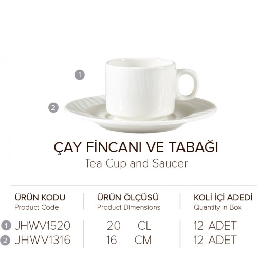 ÇAY FİNCANI VE TABAĞI