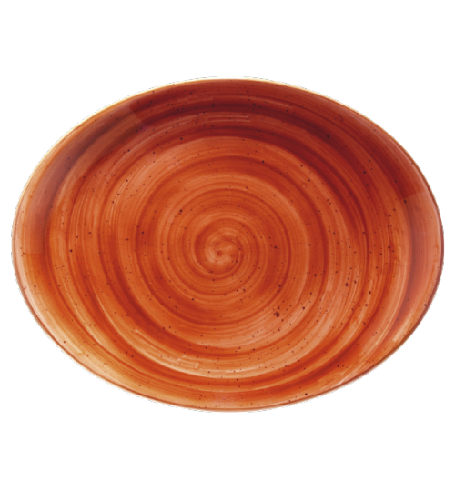 Terracota Moove Oval Tabak 31*24 cm